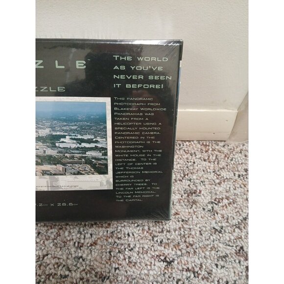 WASHINGTON D.C. PANORAMIC CITY PUZZLES Sealed Unused Older 750 Pieces - Picture 6 of 7